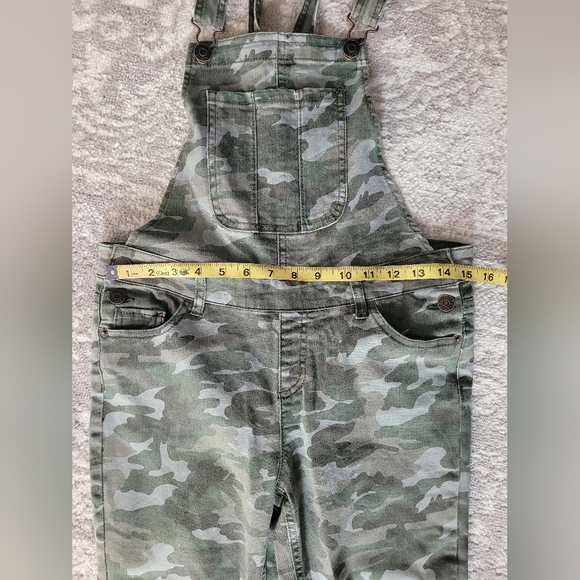 Justice Girls Camouflage Overalls Jumpsuit, Size 16 - Picture 6 of 8